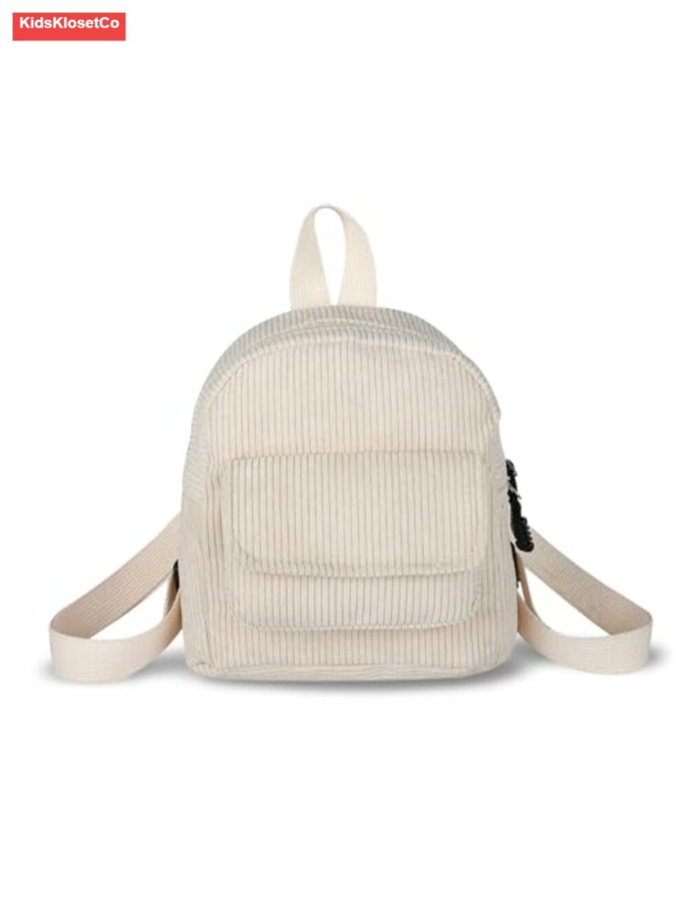 Corduroy Mini Backpack Purse for Women Adjustable Strap Double Zipper